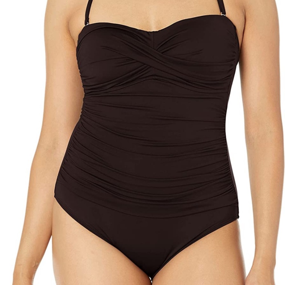 Anne Cole Women’s Black One Piece Bathing suit, size 10